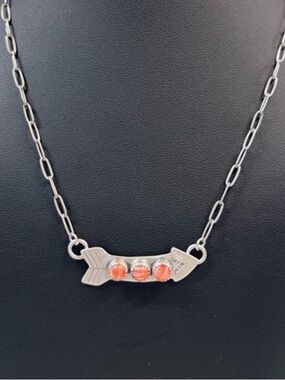 Native American Arrow Bar Necklace
